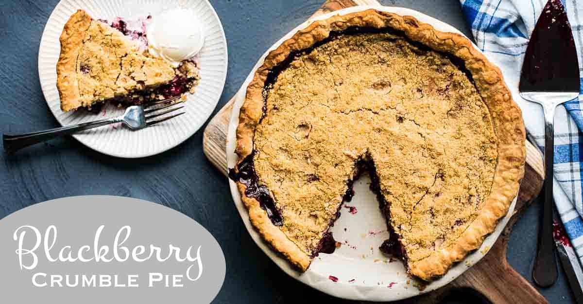 Blackberry Crumble Pie