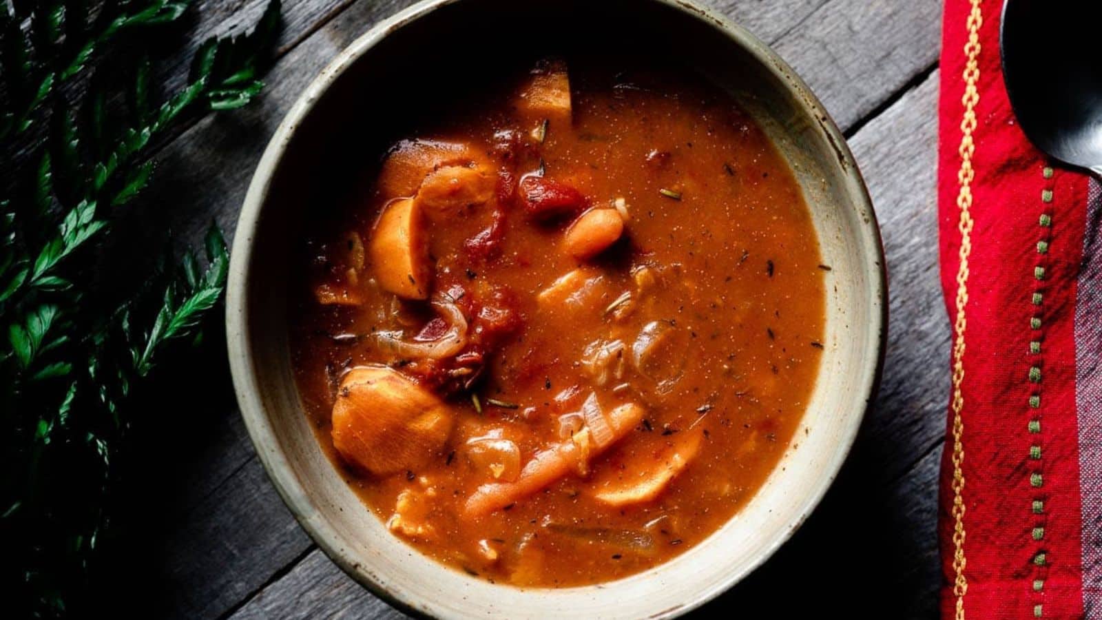 Ultimate Vegetarian Stew in a bowl.